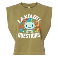 Axolotl Questions Anime Cute Kawaii Axolotl Garment-Dyed Women's Muscle Tee