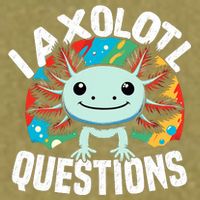 Axolotl Questions Anime Cute Kawaii Axolotl Garment-Dyed Women's Muscle Tee