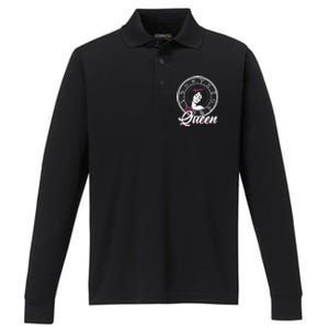 Aquarius Queen Are Born In January 20 To February 18 Gift Performance Long Sleeve Polo