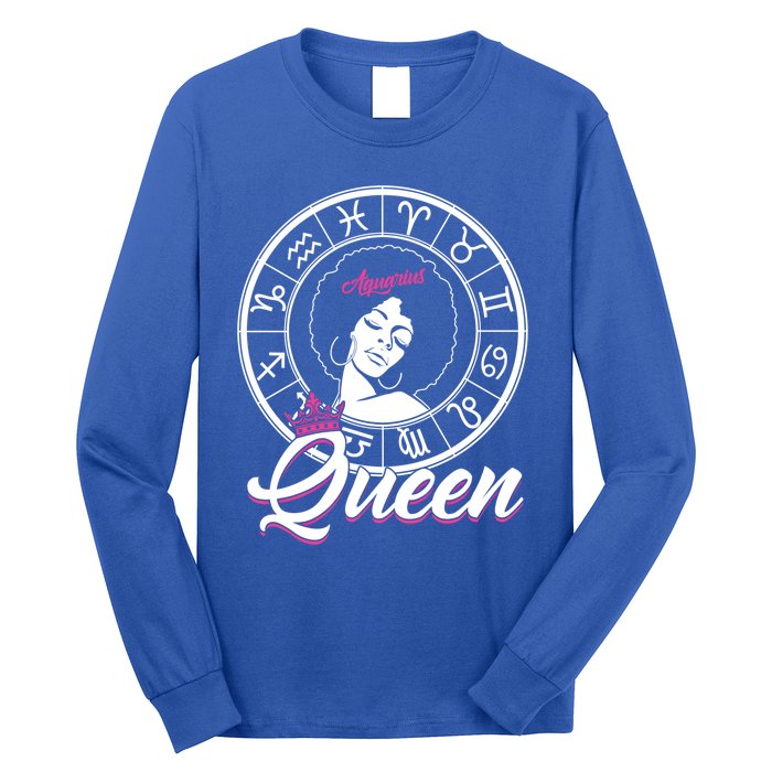 Aquarius Queen Are Born In January 20 To February 18 Gift Long Sleeve Shirt