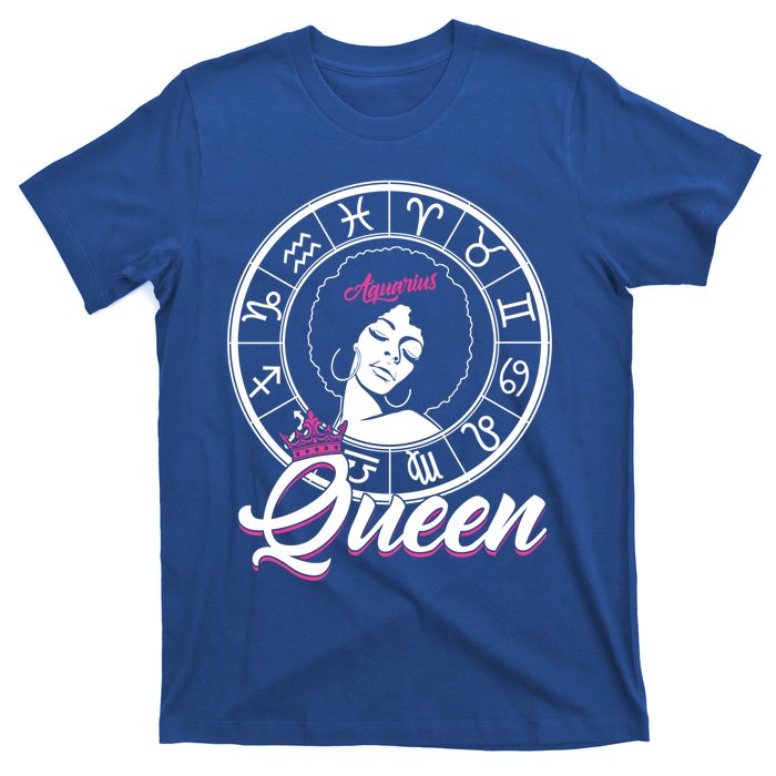 Aquarius Queen Are Born In January 20 To February 18 Gift T-Shirt