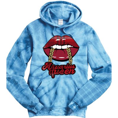 Aquarius Queen Astrology Zodiac Gift Tie Dye Hoodie