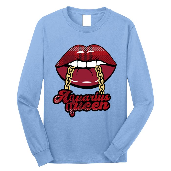 Aquarius Queen Astrology Zodiac Gift Long Sleeve Shirt