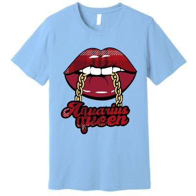 Aquarius Queen Astrology Zodiac Gift Premium T-Shirt