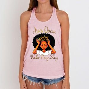 Aries Queens Are Born In March 21 To April 19 Women's Knotted Racerback Tank