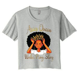 Aries Queens Are Born In March 21 To April 19 Women's Crop Top Tee