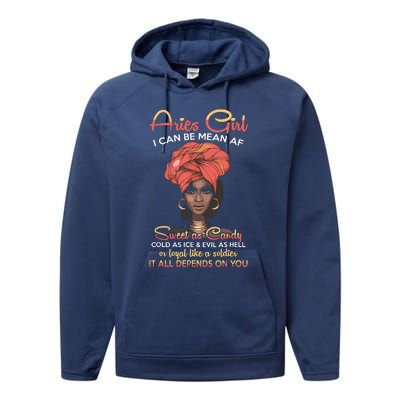 Aries Queens Are Born In March 21 To April 19 Performance Fleece Hoodie