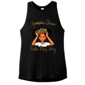 Aquarius Queens Are Born in January 20 February 18 Ladies PosiCharge Tri-Blend Wicking Tank