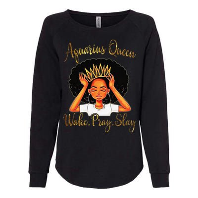 Aquarius Queens Are Born in January 20 February 18 Womens California Wash Sweatshirt