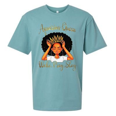 Aquarius Queens Are Born in January 20 February 18 Sueded Cloud Jersey T-Shirt