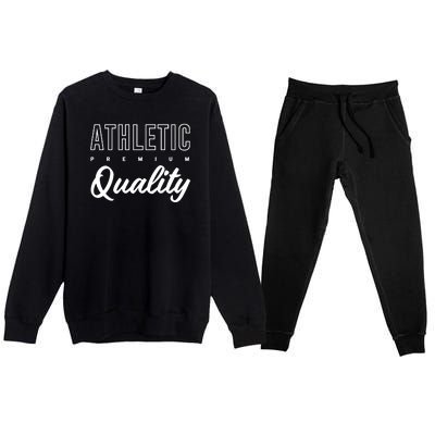 Athletic Quality Premium Crewneck Sweatsuit Set