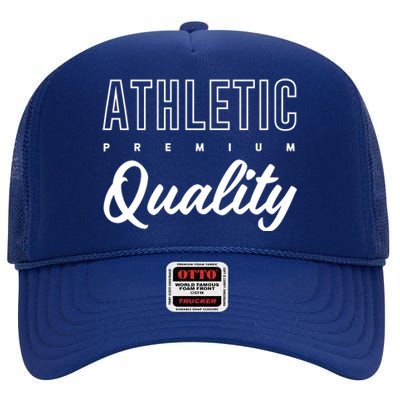 Athletic Quality High Crown Mesh Back Trucker Hat