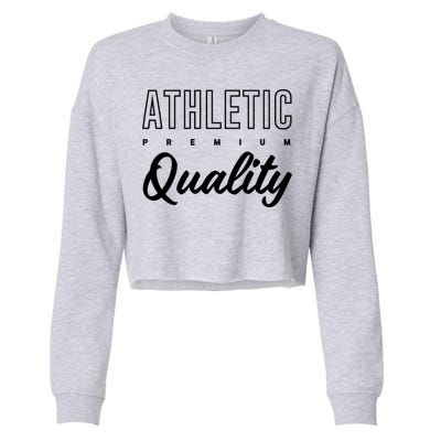 Athletic Quality Cropped Pullover Crew