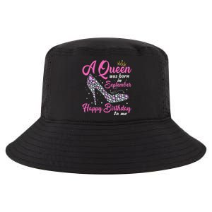 A Queens Are Born In September Birthday Gift Cool Comfort Performance Bucket Hat