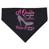 A Queens Are Born In September Birthday Gift USA-Made Doggie Bandana