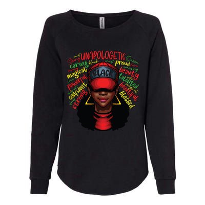 African Queen Black History Month African American Ladies Womens California Wash Sweatshirt