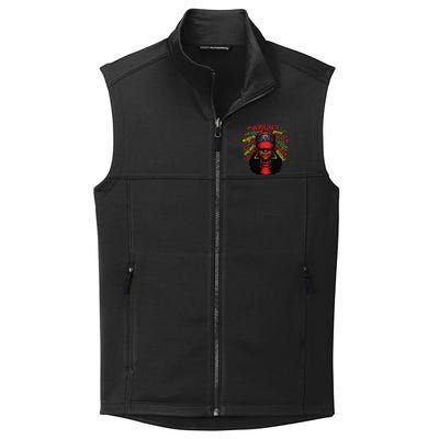 African Queen Black History Month African American Ladies Collective Smooth Fleece Vest