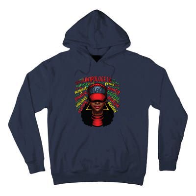 African Queen Black History Month African American Ladies Tall Hoodie