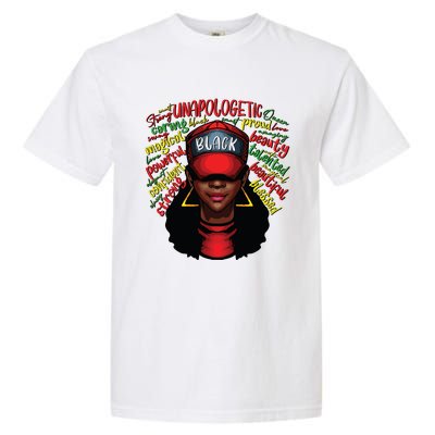 African Queen Black History Month African American Ladies Garment-Dyed Heavyweight T-Shirt