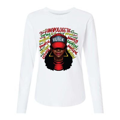 African Queen Black History Month African American Ladies Womens Cotton Relaxed Long Sleeve T-Shirt