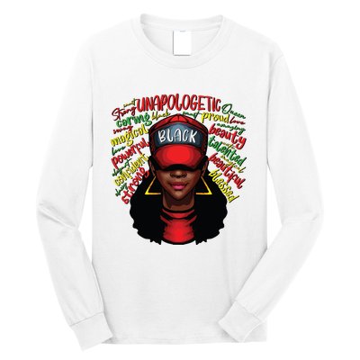 African Queen Black History Month African American Ladies Long Sleeve Shirt