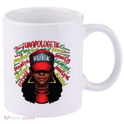 African Queen Black History Month African American Ladies 11oz C Handle Ceramic Mug