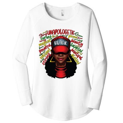 African Queen Black History Month African American Ladies Women's Perfect Tri Tunic Long Sleeve Shirt