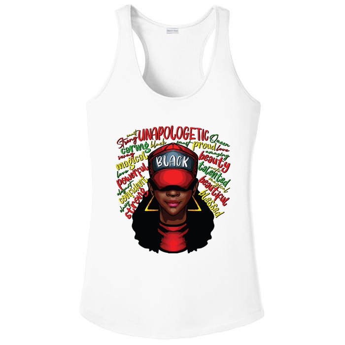 African Queen Black History Month African American Ladies Ladies PosiCharge Competitor Racerback Tank