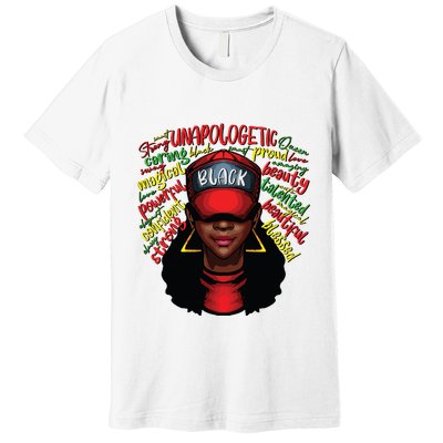 African Queen Black History Month African American Ladies Premium T-Shirt
