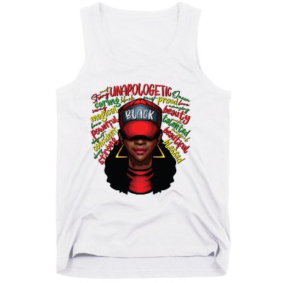 African Queen Black History Month African American Ladies Tank Top