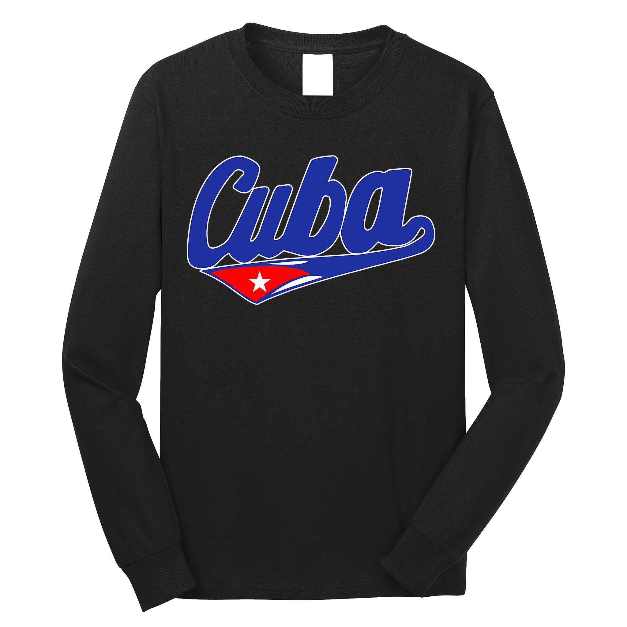Asere Que Bola Cuban Havana Cuba Cuban Flag Baseball Long Sleeve Shirt