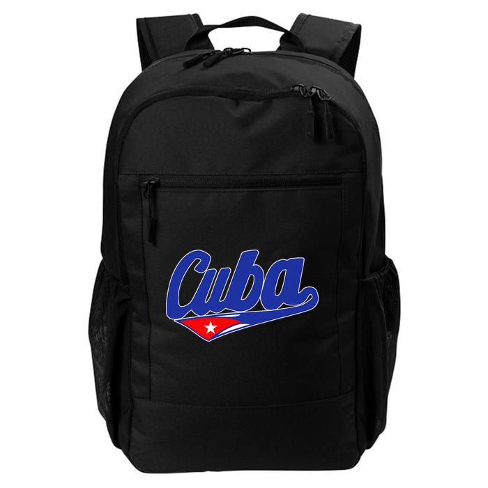 Asere Que Bola Cuban Havana Cuba Cuban Flag Baseball Backpack