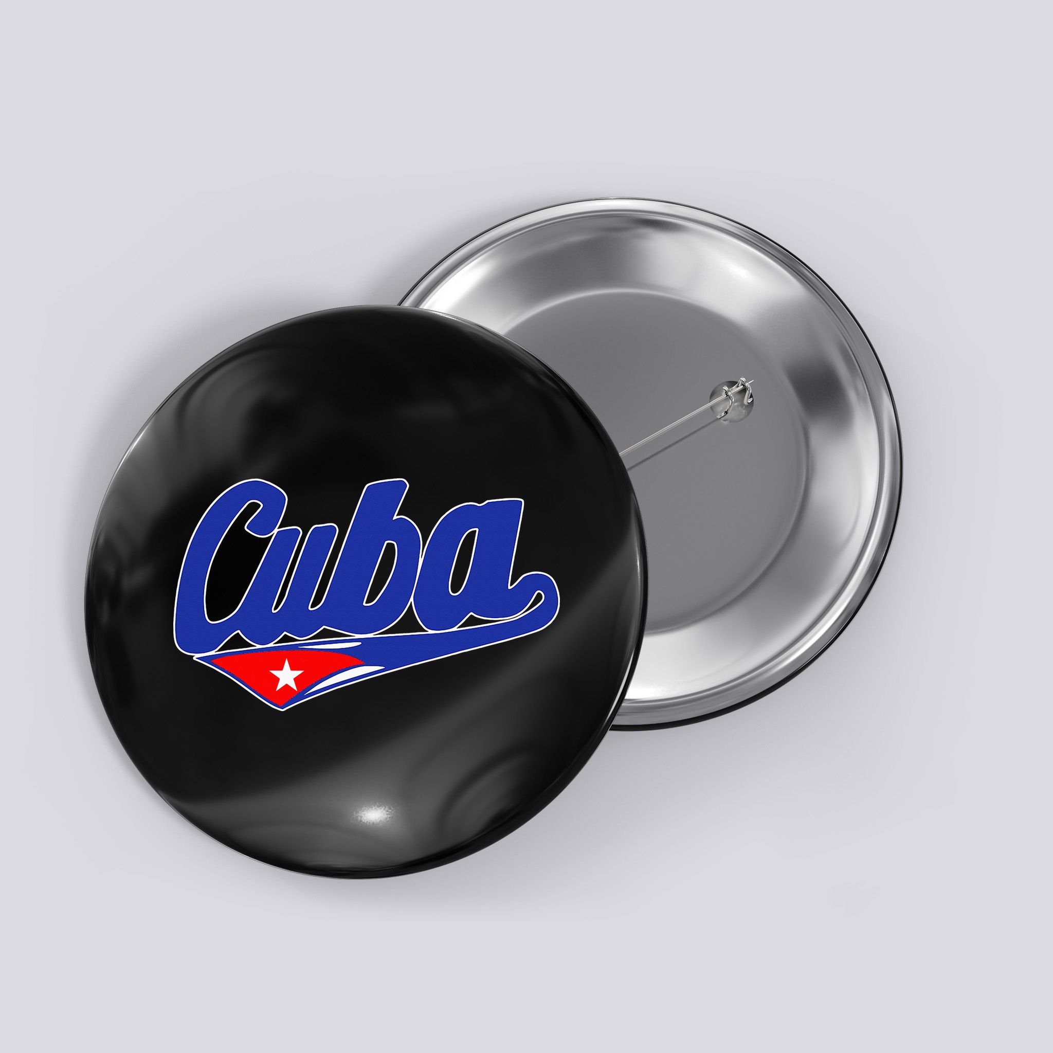 Asere Que Bola Cuban Havana Cuba Cuban Flag Baseball Button