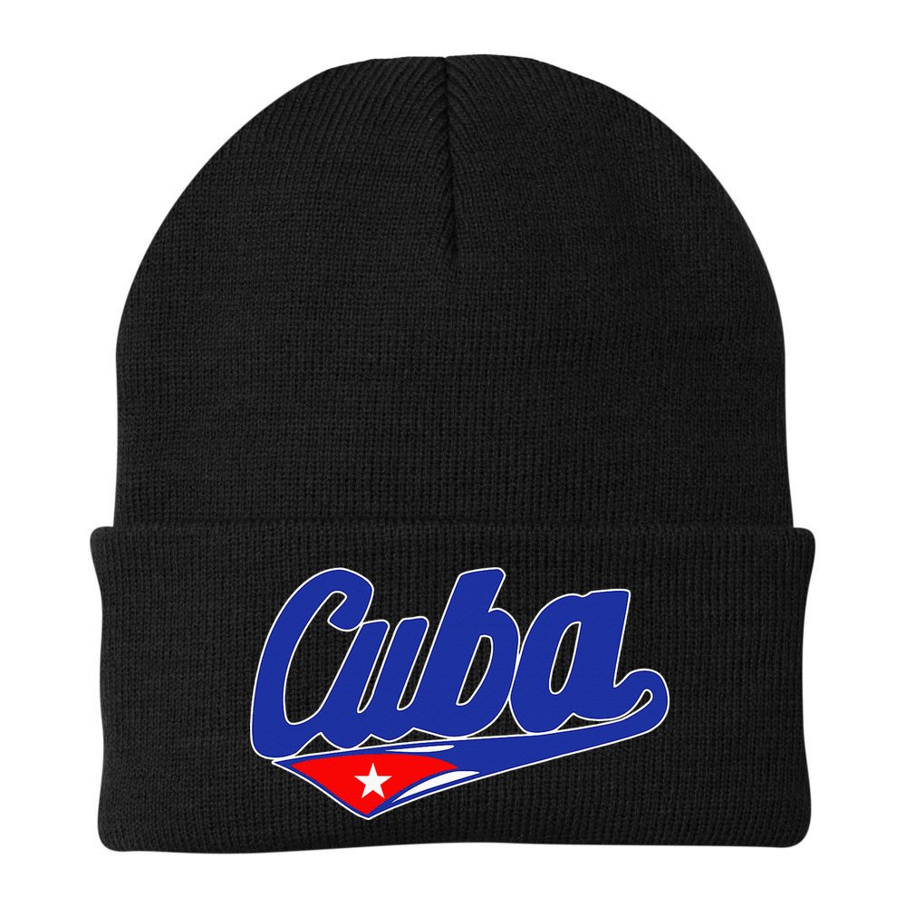 Asere Que Bola Cuban Havana Cuba Cuban Flag Baseball Beanie