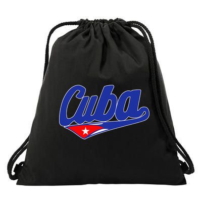 Asere Que Bola Cuban Havana Cuba Cuban Flag Baseball Drawstring Bag