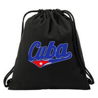 Asere Que Bola Cuban Havana Cuba Cuban Flag Baseball Drawstring Bag