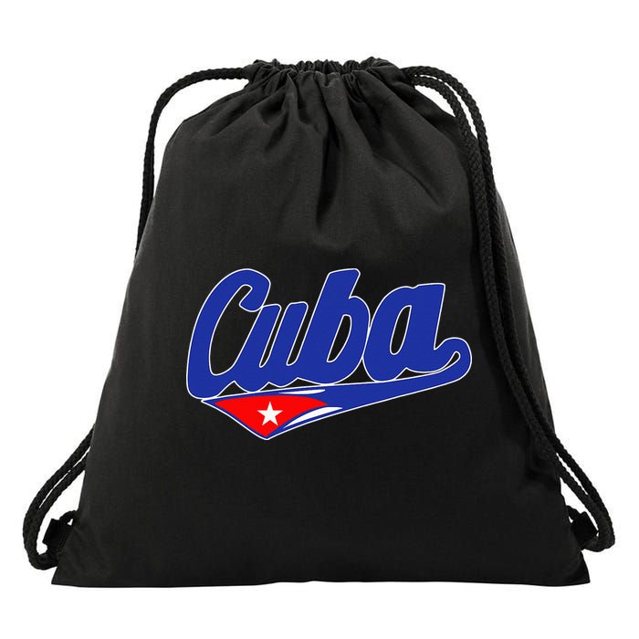 Asere Que Bola Cuban Havana Cuba Cuban Flag Baseball Drawstring Bag