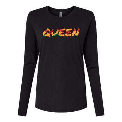 African Queen Black History Month Proud Heritage Gift Womens Cotton Relaxed Long Sleeve T-Shirt