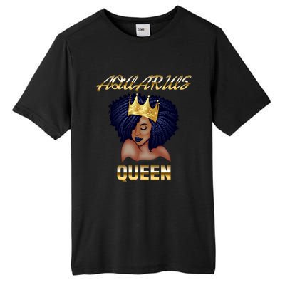 Aquarius Queen Born In Januaryfebruary Black Queen Birthday Funny Gift Tall Fusion ChromaSoft Performance T-Shirt