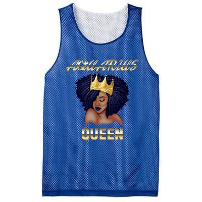 Aquarius Queen Born In Januaryfebruary Black Queen Birthday Funny Gift Mesh Reversible Basketball Jersey Tank