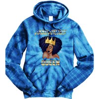 Aquarius Queen Born In Januaryfebruary Black Queen Birthday Funny Gift Tie Dye Hoodie