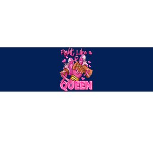 Afro Queen Black Women Breast Cancer Survivor Ribbon Bumper Sticker