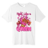 Afro Queen Black Women Breast Cancer Survivor Ribbon Tall Fusion ChromaSoft Performance T-Shirt