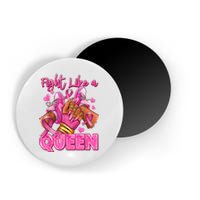 Afro Queen Black Women Breast Cancer Survivor Ribbon Magnet