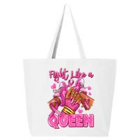 Afro Queen Black Women Breast Cancer Survivor Ribbon 25L Jumbo Tote