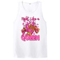 Afro Queen Black Women Breast Cancer Survivor Ribbon PosiCharge Competitor Tank