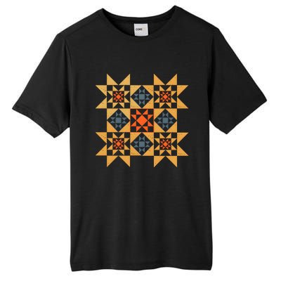 Autumn Quilt Block Cute Tall Fusion ChromaSoft Performance T-Shirt