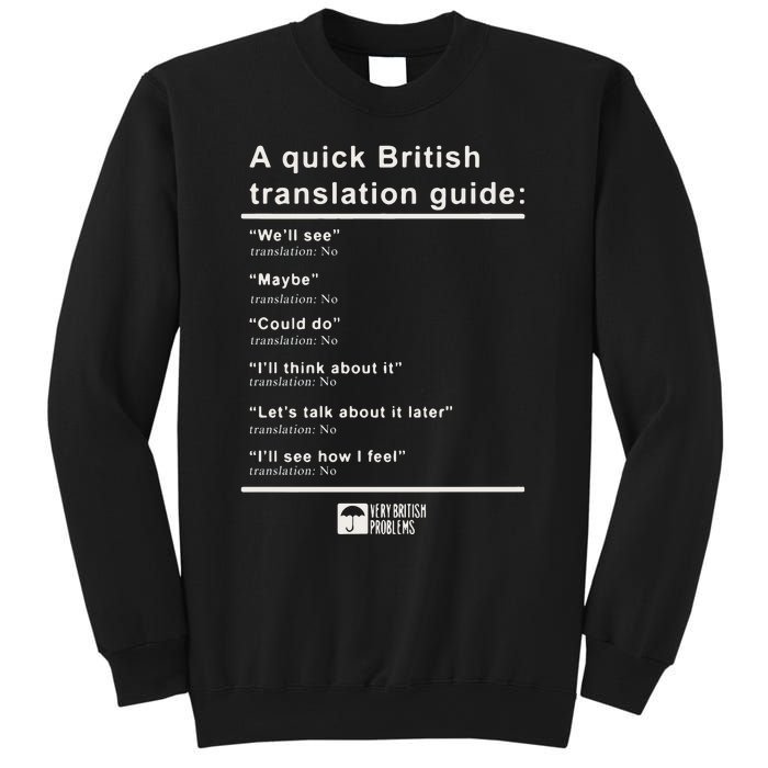 A Quick British Translations Guide Sweatshirt