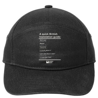 A Quick British Translations Guide 7-Panel Snapback Hat