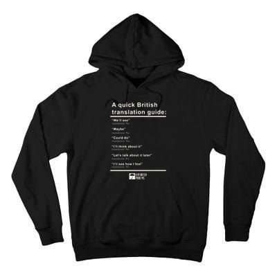 A Quick British Translations Guide Tall Hoodie